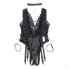 Subblime - 954390 Body Sexy Avec Porte-Jarretelles Noir L/Xl